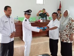 Sertijab Kades Gunung Selan, Begini Harapan Camat dan BPD