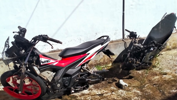 Sepeda motor Laka di Kemumu