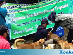Dinas TPHP BU Gelar Pelayanan Kesehatan Hewan Terpadu di Padang Jaya