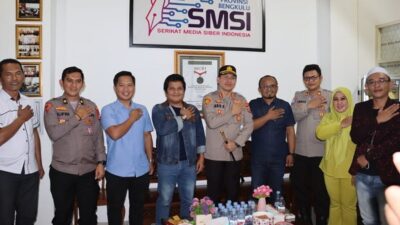 Perkuat Sinergi dan Kemitraan, Kapolresta Bengkulu Kunjungi Kantor SMSI