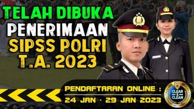 Polri Buka Pendaftaran Penerimaan Perwira SIPSS 2023