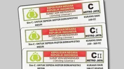 SIM C Terbagi 3 Golongan, Cek Biayanya