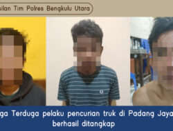 Ternyata Ini Tiga Terduga Pencuri Truk di Bengkulu Utara