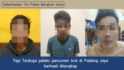 Ternyata Ini Tiga Terduga Pencuri Truk di Bengkulu Utara