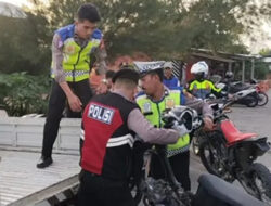 Amankan Knalpot Brong, Polres Mukomuko Terapkan Sistem Pengejaran