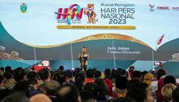 Presiden Jokowi di HPN Sumut