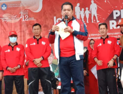 Peringati Hari Jadi ke-21, Pemkab Banyuasin Gelar Lomba Jalan Sehat