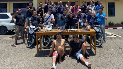 Ringkus Bandit Curanmor, Polisi Amankan 4 Sepeda Motor Berikut 2 Senpi