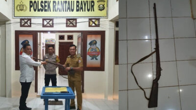 Ops Senpi, Polsek Rantau Bayur Terima Penyerahan Senpira