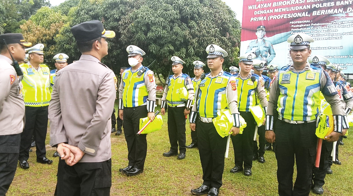 Polres Banyuasin Gelar Apel Kesiapan Operasi Ketupat Ops Ketupat Banyuasin