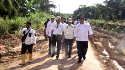 Bupati Askolani Turun Langsung, Tinjau Peningkatan Jalan Teluk Tenggulang