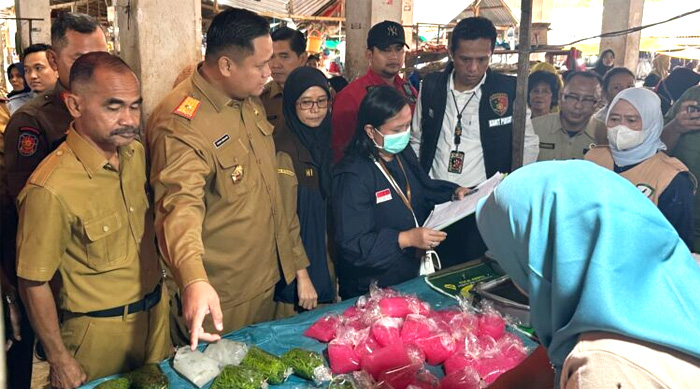 Bupati Banyuasin Turunkan Tim Gabungan "Sidak Pasar" Banyuasin_Sidak Pasar