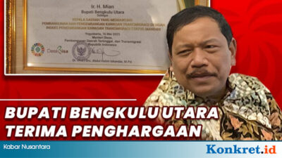 Kembangkan Kawasan Transmigrasi Mandiri, Bupati BU Terima Penghargaan Dari Mendes PDTT