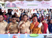 Bupati dan Wabup Banyuasin Tinjau Penyerahan Bantuan Pangan di Banyuasin III