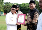 Wabup Slamet Pimpin Apel Satkamling di Mapolres Banyuasin