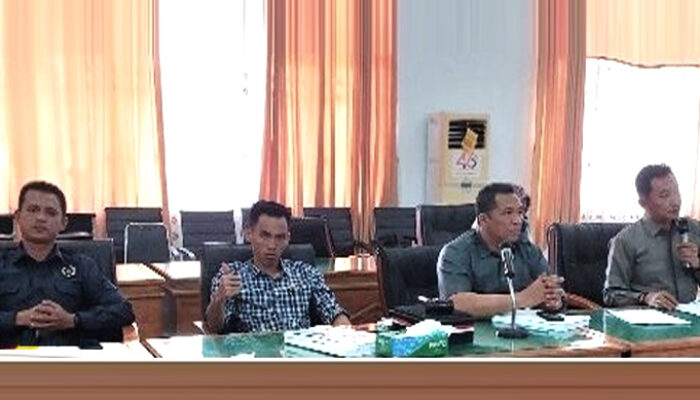 Hearing Bersama Para Camat, Komisi I DPRD BU Soroti Serapan Anggaran