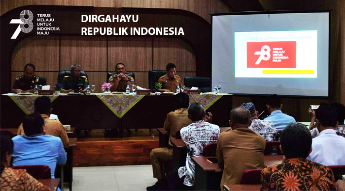 Berikut Ini Rangkaian Kegiatan Perayaan HUT RI ke 78 di Bengkulu Utara Rakor Pesiapan HUT RI