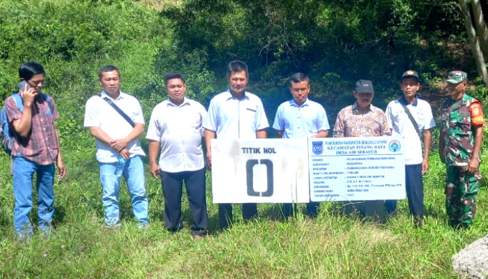 Pemdes Air Sebayur Laksanakan Penentuan Titik Nol Pembangunan Posyandu