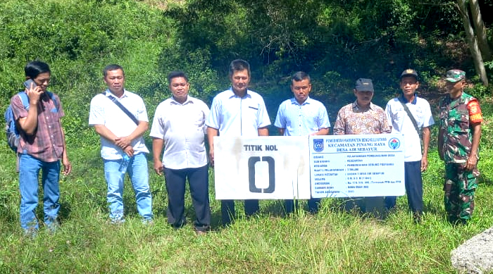 Titik Nol Pembangunan Fisik di Desa Air Sebayur