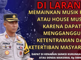 Polres Banyuasin Larang Musik DJ dan Remix di Tempat Hajatan