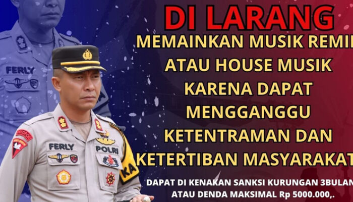 Polres Banyuasin Larang Musik DJ dan Remix di Tempat Hajatan