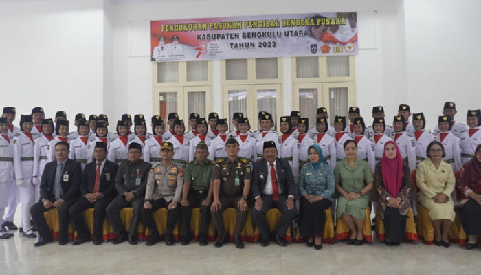 Pasukan Pengibar Bendera Bengkulu Utara Siap Bertugas
