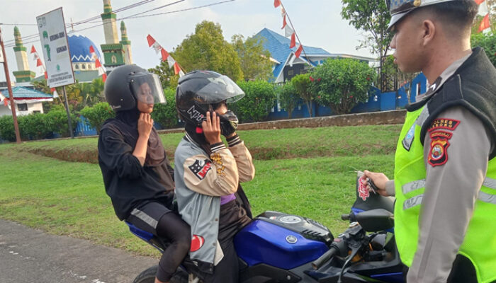 Satlantas Polres Lebong Tindak Pelanggaran Lalulintas