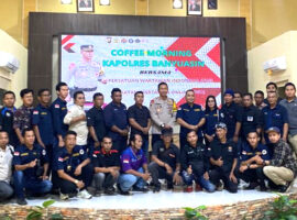 Polres Banyuasin Gelar Coffee Morning Bersama Insan Pers