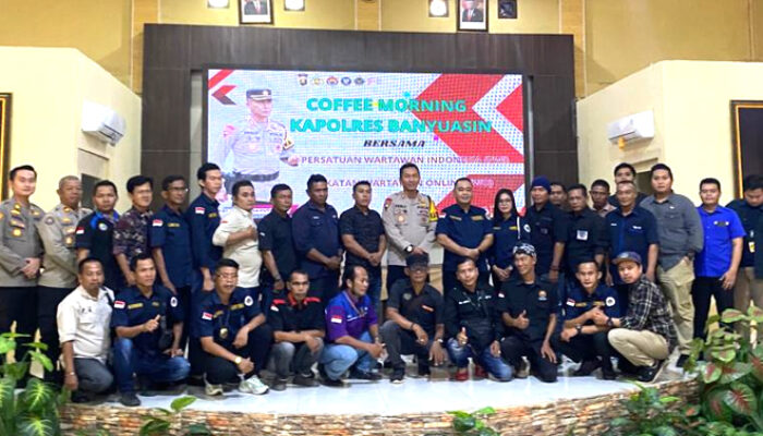 Polres Banyuasin Gelar Coffee Morning Bersama Insan Pers