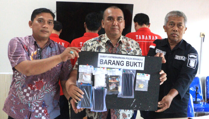 Polda Bengkulu Kembali Tangkap Residivis Narkoba Berikut Barang Bukti