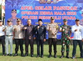 Pimpinan Dewan Bengkulu Utara Hadiri Apel Gabungan Operasi Zebra Nala 2023