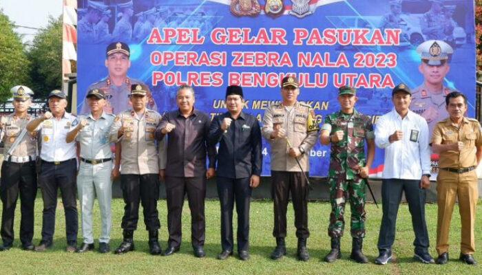 Pimpinan Dewan Bengkulu Utara Hadiri Apel Gabungan Operasi Zebra Nala 2023