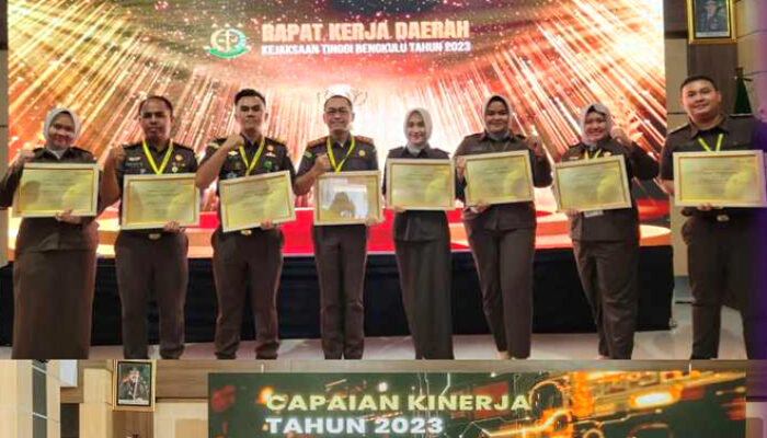 Kejari BU Raih Juara Umum Satker Terbaik se Wilayah Kejaksaan Tinggi Bengkulu