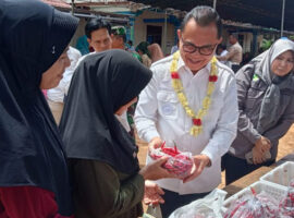 Jelang Ramadhan, Pj Bupati Banyuasin Kunjungi Langsung Lokasi Pasar Murah
