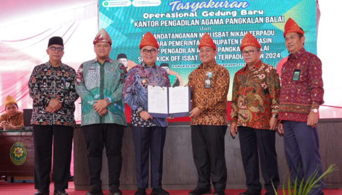 Pj Bupati Banyuasin Hadiri Launching Gedung Pengadilan Agama Pangkalan Balai