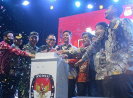 Pj Bupati Banyuasin Buka Launching Pilkada 2024