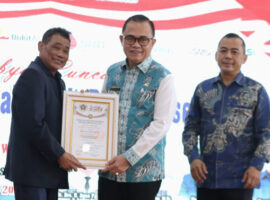 Pj. Bupati Banyuasin Raih PWI Sumsel Award 2024