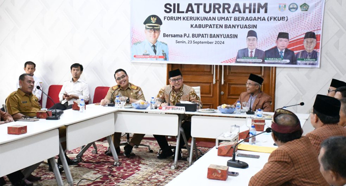 Hadiri Silaturahmi FKUB, Pj Bupati Banyuasin Harap Tokoh Agama Selalu Jaga Kerukunan