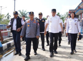 Pj. Bupati Banyuasin Tinjau Pembangunan Dermaga Sri Menanti Dan Karang Agung Ilir