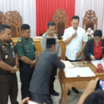 Paripurna DPRD BU, Penandatanganan Nota Kesepakatan KUA-PPAS RAPBD 2025 DPRD BU _ Penandatangan