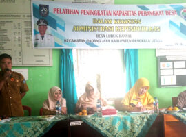 Pemdes Lubuk Banyau Gelar Pelatihan Administrasi Kependudukan