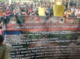 Ratusan Massa Geruduk Gedung DPRD Sumsel, Minta Permasalahan di PT Melania Indonesia Diselesaikan