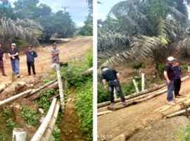 Unsur Pimpinan DPRD BU Turun Langsung Tinjau Gorong-gorong Rusak Parah