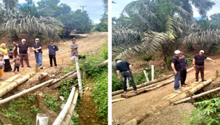 Unsur Pimpinan DPRD BU Turun Langsung Tinjau Gorong-gorong Rusak Parah