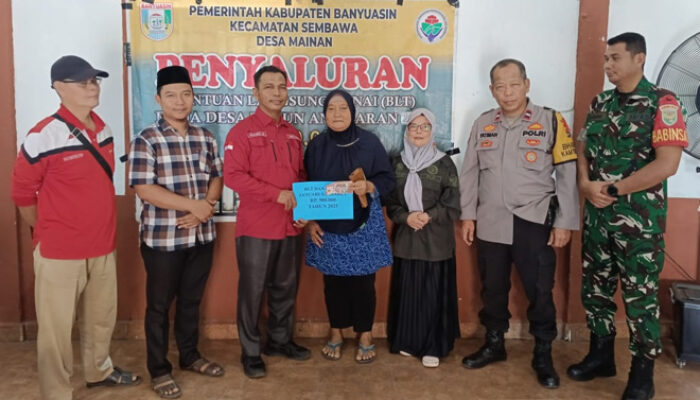 Pemdes Dasa Mainan Banyuasin Salurkan BLD-DD Triwulan Pertama 2025