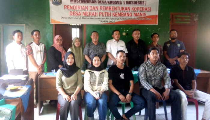 Koperasi Merah Putih Desa Kembang Manis Terbentuk