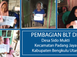 Pemdes Sido Mukti Salurkan BLT Untuk 42 KPM