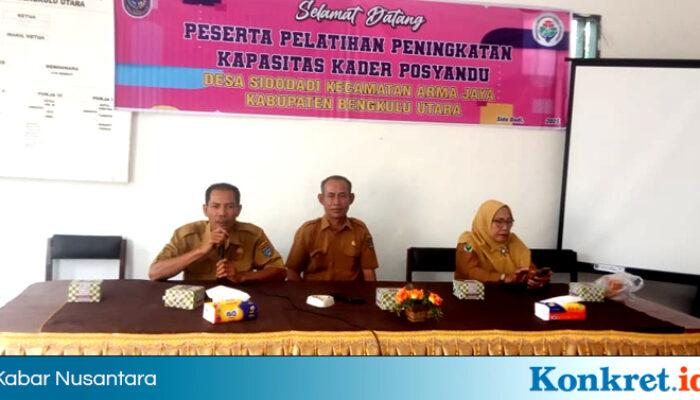 Pemdes Sidodadi Gelar Pelatihan Kader Posyandu