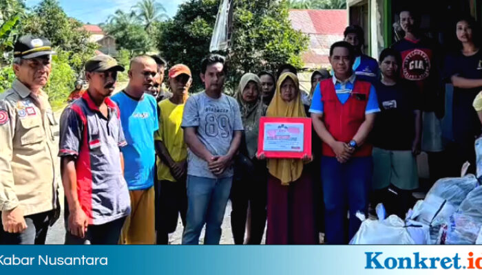 Respon Cepat Pemkab BU Terhadap Korban Banjir di Air Sebayur, Dinsos Salurkan Bantuan