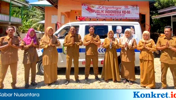 Pemdes Pondok Lunang Ucapkan Terima Kasih Atas Bantuan Ambulance dari Gubernur Bengkulu